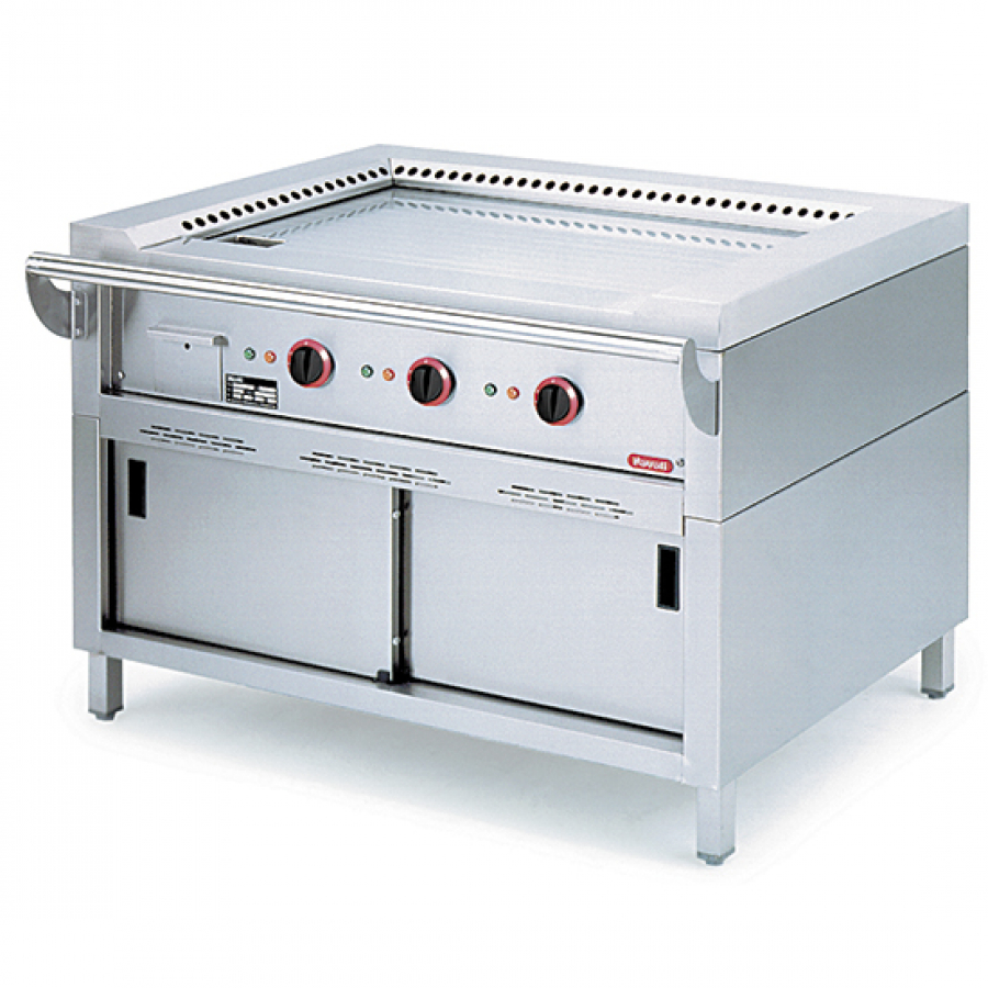 Elektro Teppanyaki auf geschlossenem Unterbau - 3 Zonen - Gastrohot